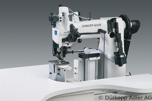 697-24155 Dürkopp Adler 1-Needle lockstitch post bed bottom feed, needle feed and alternating foot top feed sewing machine (0697 024155 015)