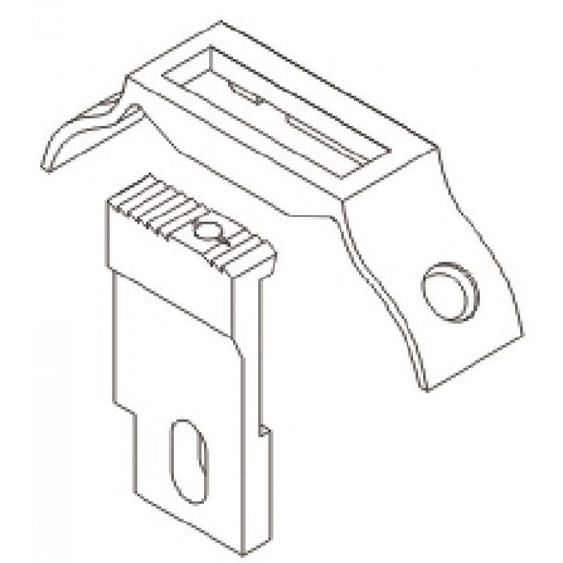 13022 Needle Plate + 13020 Feed Dog — Needle Plate and Feed Dog for Seiko CW-8B 13022 Needle Plate Hole Size : 26 x 7…