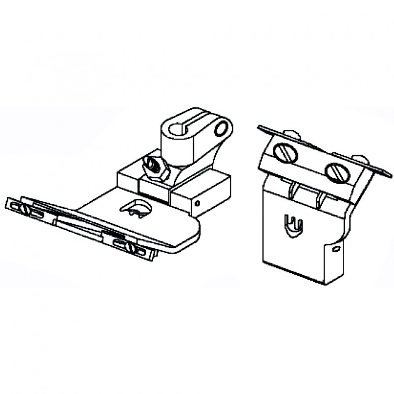 528E Tape Attaching Foot — Tape Attaching Foot for Coverstitch Machine Guiding edge adjustable. Presser Bar Internal Diameter: 6.0mm Max. Elastic Tape Size: 21mm