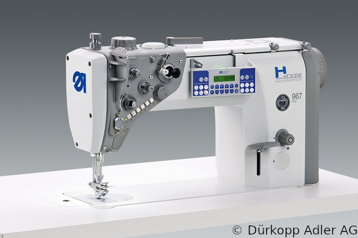 967-100180 Dürkopp Adler 1-Needle lockstitch flatbed bottom feed, needle feed and alternating foot top feed sewing machine (0967 990001 007)