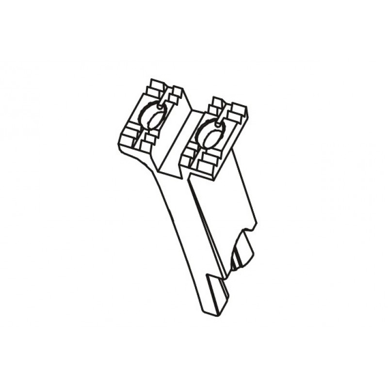 KH868-FD Feed Dog — Feed dog for Durkopp Adler 868 Needle hole size: 3 mm *For 5mm feed dog, there is no center groove on it.