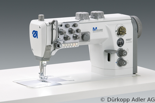 H867-290362 Dürkopp Adler 2-Needle lockstitch flatbed bottom feed, needle feed and alternating foot top feed sewing machine (H867 990012 003)