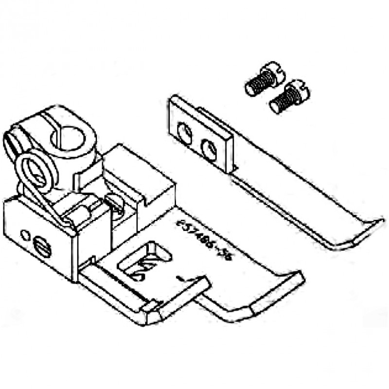 257486 Presser Foot — Presser Foot for Coverstitch Machine Presser Bar Internal Diameter: 6.0mm