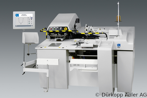 806N-111-01 Dürkopp Adler 1-Needle lockstitch automatic sewing unit for setting of pockets (0806 991008 002)