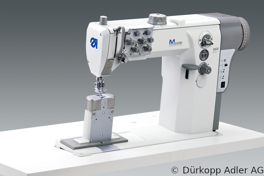 868-290020-M Dürkopp Adler 2-Needle lockstitch post bed bottom feed, needle feed and alternating foot top feed, integrated sewing drive sewing machine (0868 990207 022)