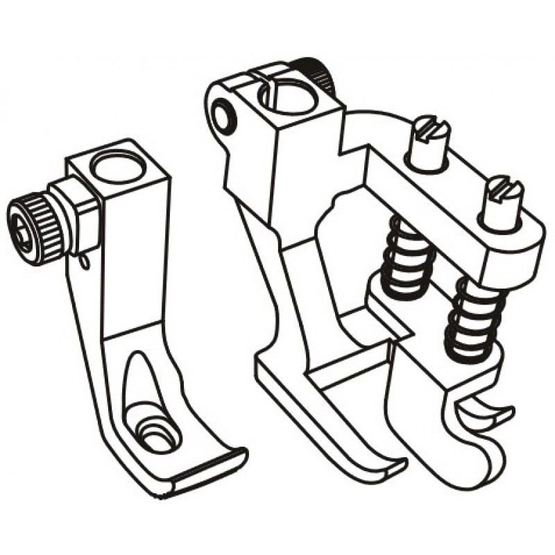 GR1525H Guiding Foot — Deeper right compensating guide with balancing spring for EXTREME HEAVY DUTY