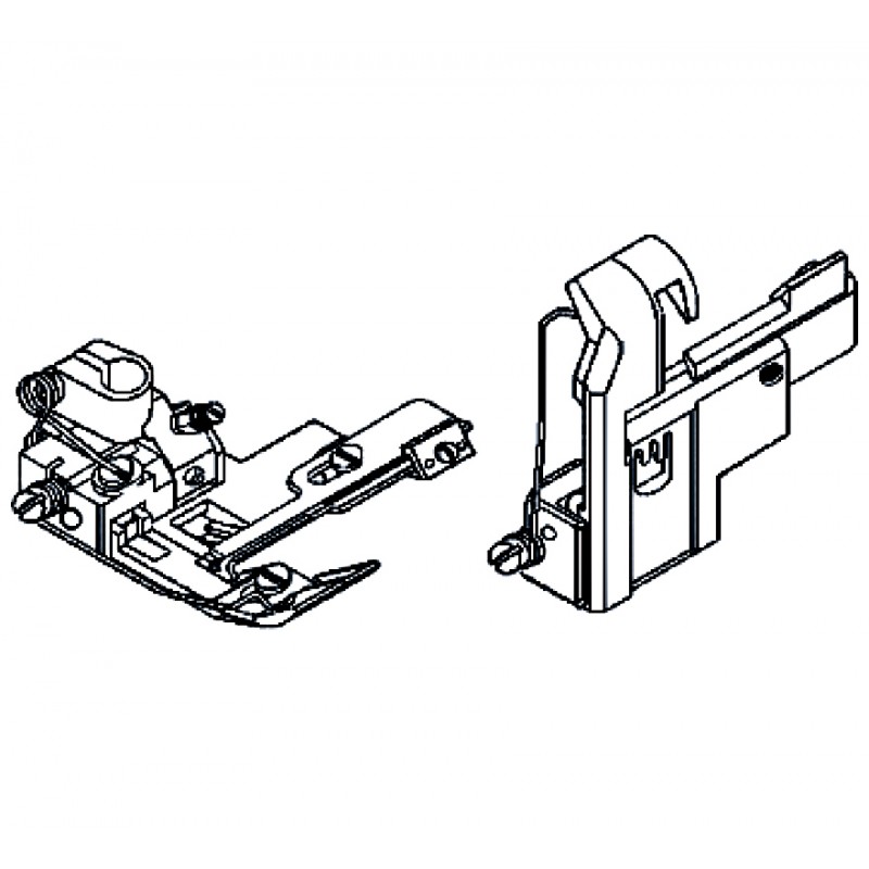 257331A64 Presser Foot — Presser Foot for Coverstitch Machine Presser Bar Internal Diameter: 6.0mm
