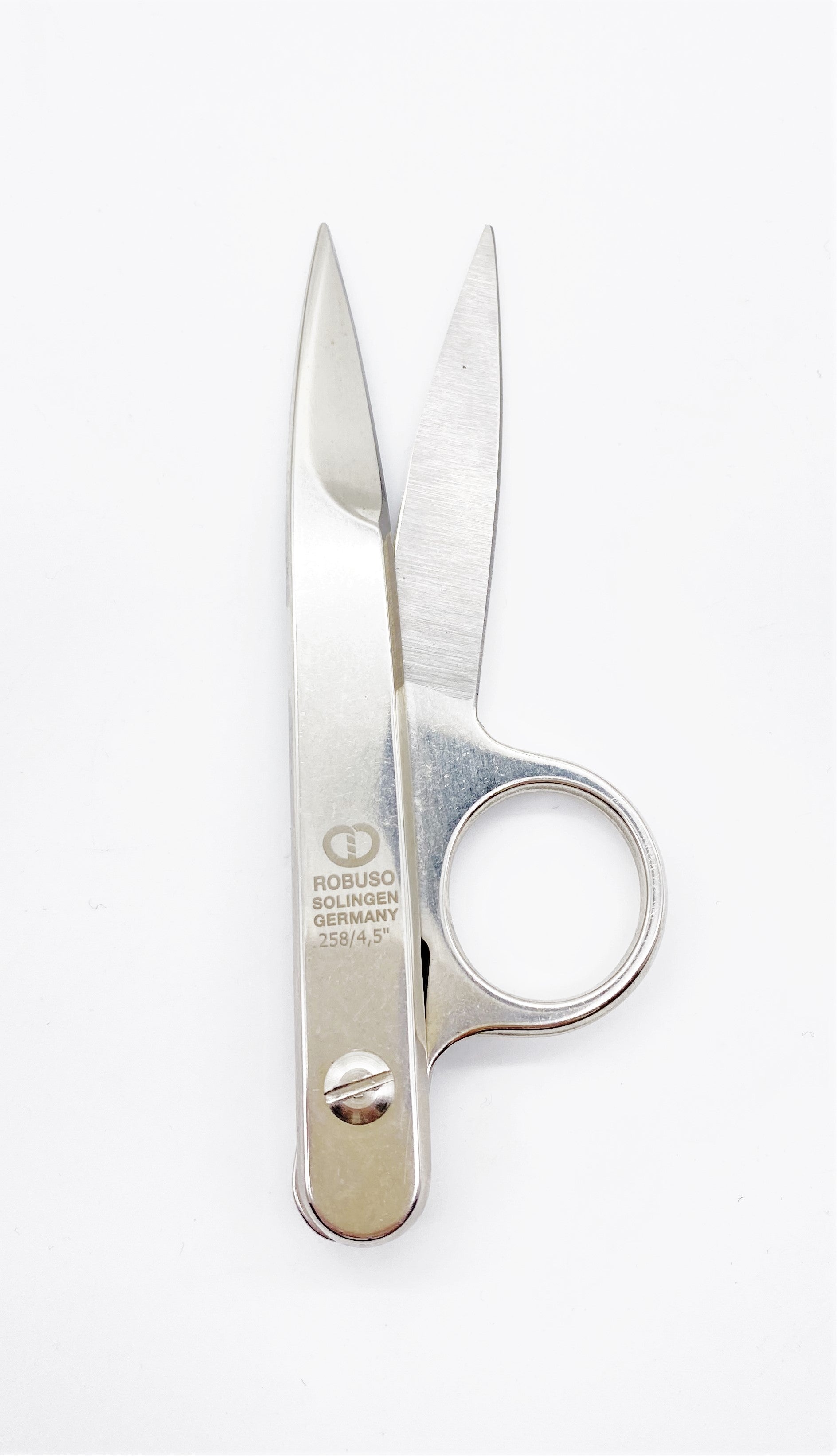 Ножницы ROBUSO для кольцевого ткацкого станка, прямые, 258/E/4.5"