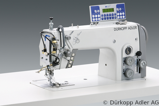 275-140342-01 Dürkopp Adler 1-Needle lockstitch flatbed bottom feed and variable foot top feed sewing machine (0275 990114 125)