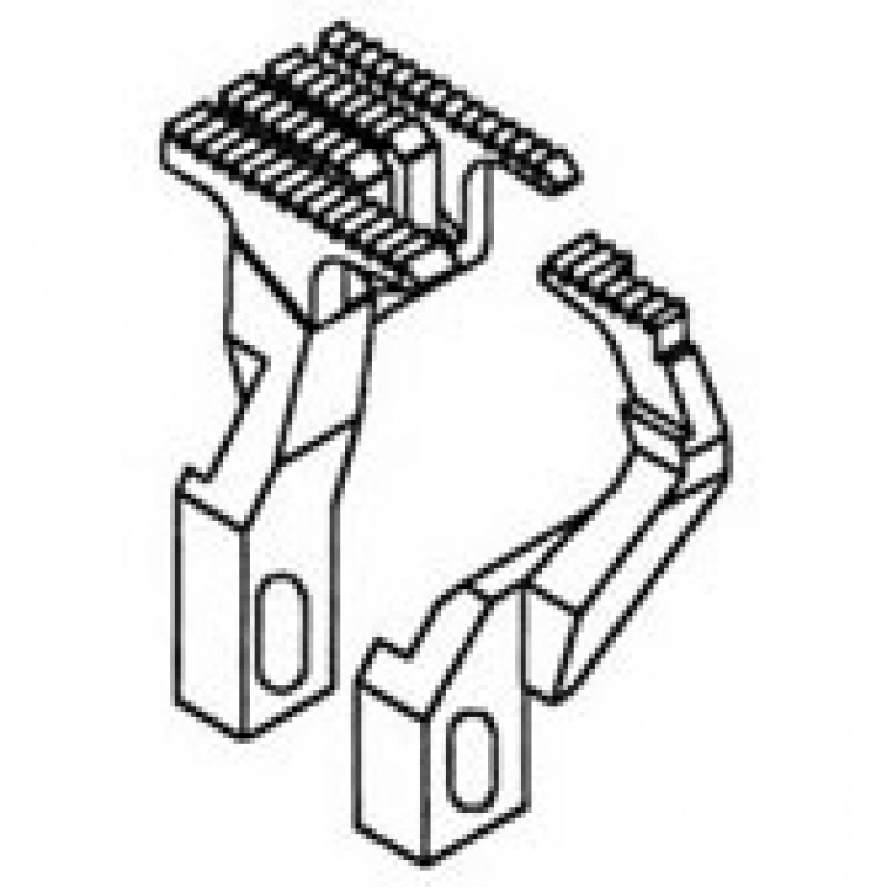 257216-16F Main Feed Dog + 257262-16F Differential Feed Dog — Feed Dog for Pegasus Coverstitch Machine Suitable for machine: