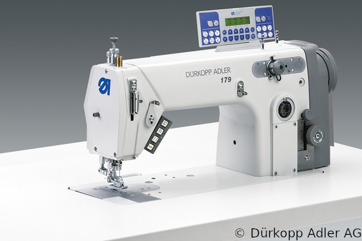 179-171629 Dürkopp Adler 1-Needle single thread single chain stitch flatbed bottom feed and variable foot top feed sewing machine (0179 990002 008)