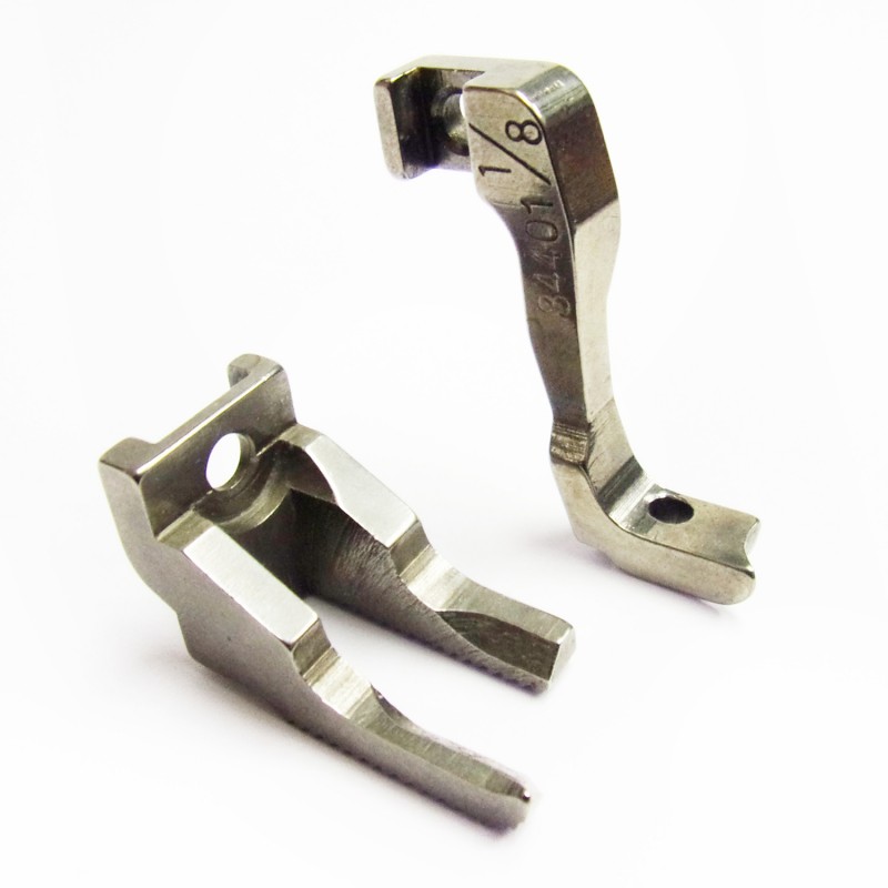 33008B Presser Feet + 34401A Feeding Feet — 33008B Outside Feet + 34401A Inside Feet Walking Feet for Piping Suitable for machine: