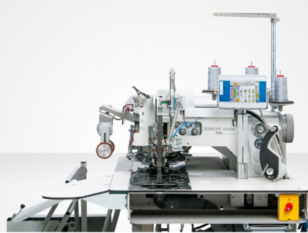 Duerkopp Adler 755S | Sewing unit for runstitching of rectangular piped pockets, flap pockets and welt pockets