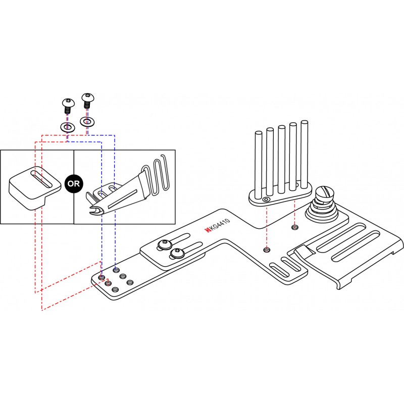 KG4410-8A Binding Attachment Set — Binding Attachment Set for Mitsubishi LU2-4410