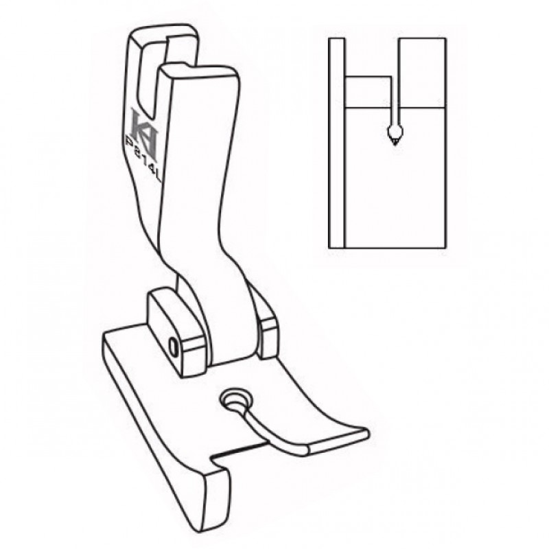 P810L-P818L Hinged Raising Feet — Left Hinged Raising Feet *Size: The space between needle hole and left guide.