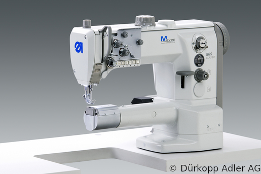 869-180122 Dürkopp Adler 1-Needle lockstitch cylinder arm bottom feed, needle feed and alternating foot top feed sewing machine (0869 990002 042)