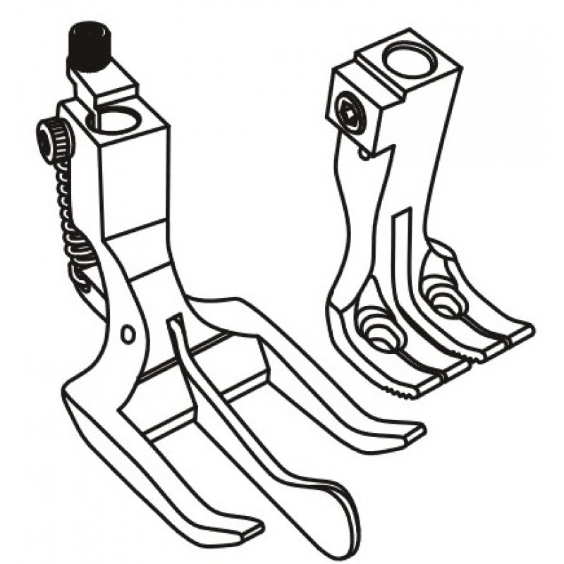 KP1526 Presser Feet — Spring type ceter guiding feet set