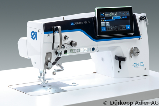 D867-190922 Dürkopp Adler DELTA 1-Needle lockstitch flatbed bottom feed, needle feed and alternating foot top feed sewing machine (4867 990001 WAPA)