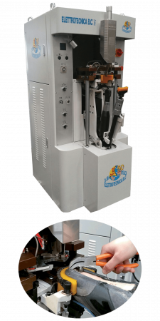 Elettrotecnica BC Mod 680 Heel lasting with thermoplastic and programmed tracer