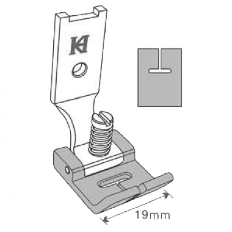 CF2284 Anti-static Feet — Anti-static Feet (Zigzag) Presser Feet Width: 19mm
