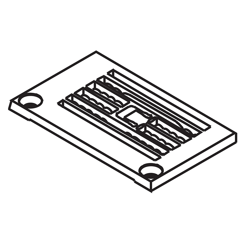 14-567 Needle Plate — Needle Plate for Kansai Special Coverstitch Machine Suitable for machine: