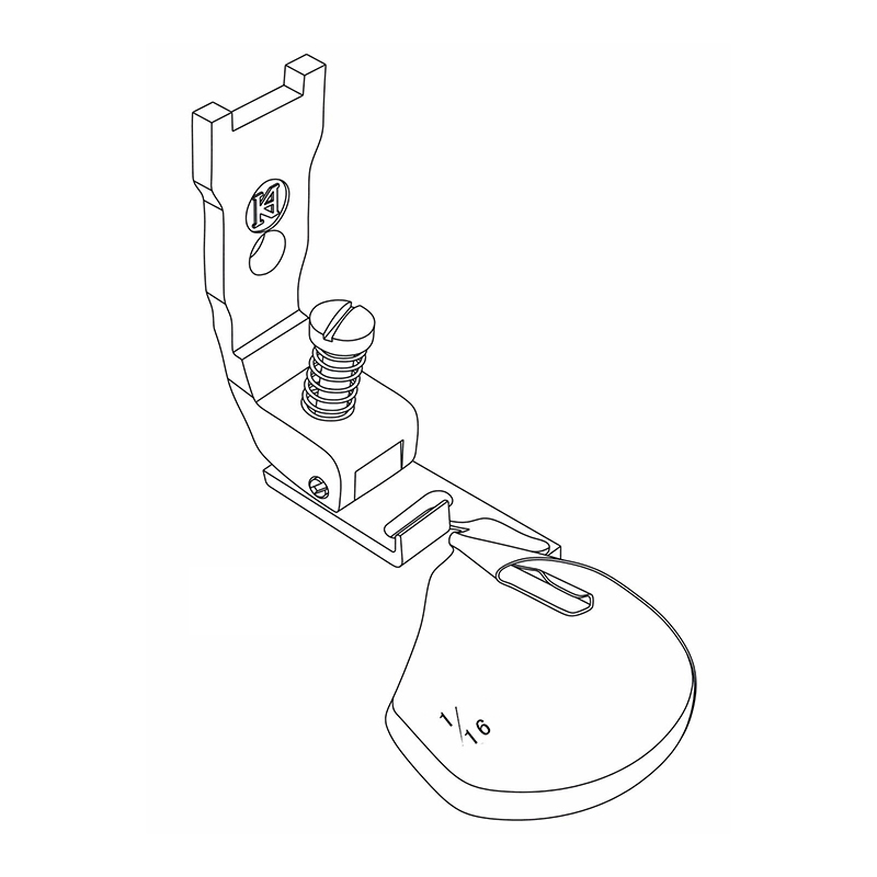 107-601 Hemming Foot — Hemming Foot for Singer / Juki Zigzag Machine Hemming Size: 1/16"