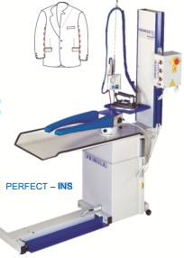 Primula Perfect INS & Flex INS Специальные утюжильные столы для разутюжки внутренних швов рукавов с подогревом и регулируемым вакуумом