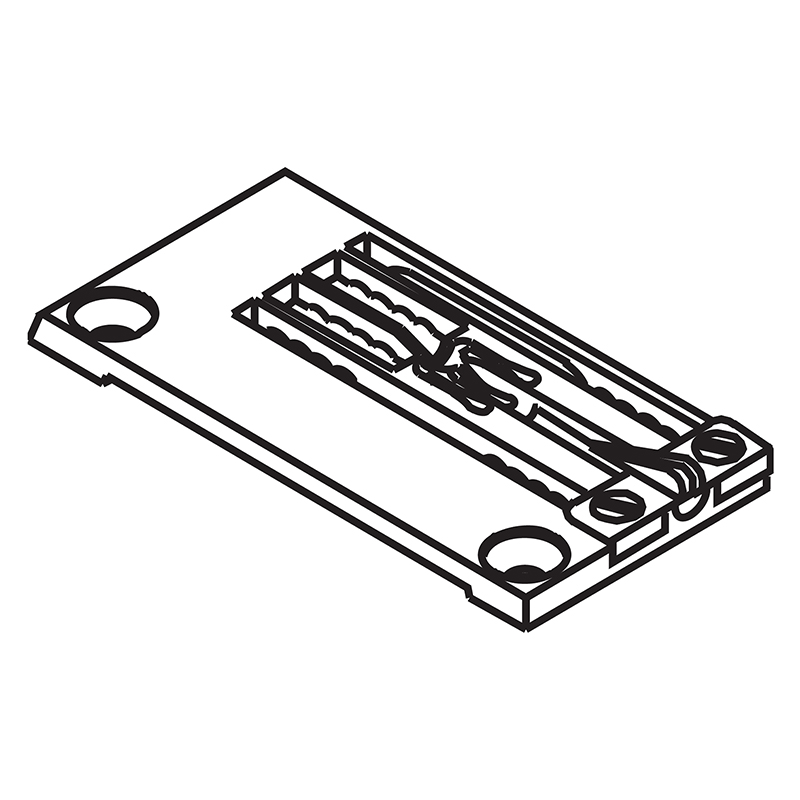 206276B Needle Plate — Needle Plate for Pegasus Coverstitch Machine Suitable for machine: