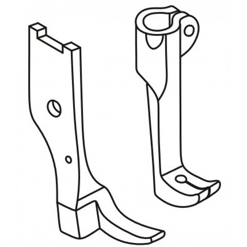 B1529-245-0AA + B1476-245-00A Presser Feet — For Juki DSC-245 B1529-245-0AA Presser Foot Pressing foot width : 9.7mm B1476-245-00A Feeding Foot Feeding foot width : 5.3mm